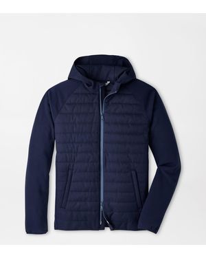 Peter Millar Parks Hybrid Hoodie Jacket - Blue