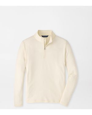 Peter Millar Excursionist Flex Knit Quarter-Zip - Natural
