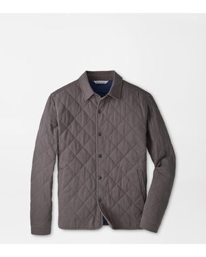 Peter Millar Chatham Cotton Cashmere Shirt Jacket - Grey