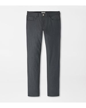 Peter Millar Brevard Performance Flannel Five-Pocket Trouser - Grey