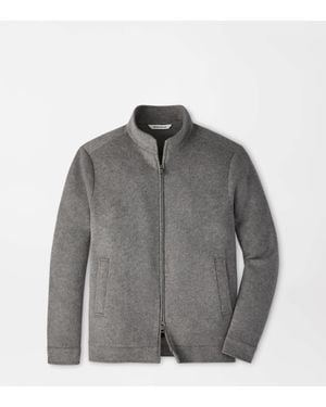 Peter Millar Crown Flex Merino Bomber - Grey