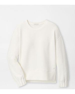 Peter Millar Flora Knit Crewneck - White