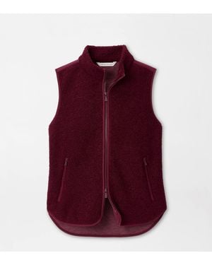 Peter Millar Tilly Bonded Sherpa Gilet - Purple