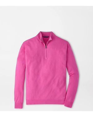 Peter Millar 25Th Anniversary Cashmere Quarter-Zip Jumper - Pink
