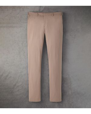 Peter Millar Pursuit Performance Flat-Front Trouser - Grey