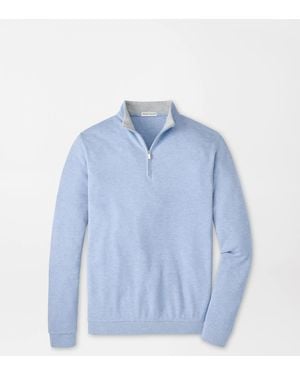 Peter Millar Crown Comfort Quarter-Zip Pullover - Blue