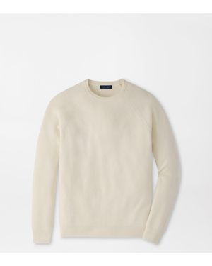 Peter Millar First Fleece Cashmere Crewneck Jumper - Natural