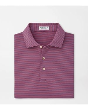 Peter Millar Candor Performance Mesh Polo - Purple