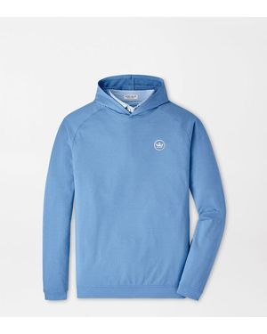 Peter Millar Crown Seal Pine Performance Hoodie - Blue