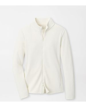 Peter Millar Lumi-Knit Lite Performance Full Zip - White