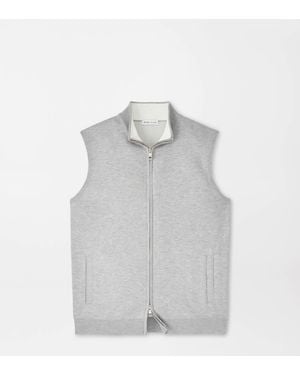 Peter Millar Coolspun Lite Full-Zip Sleeveless Jumper - Grey