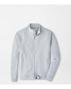 Peter Millar Cradle Piqué Performance Full-Zip - Grey