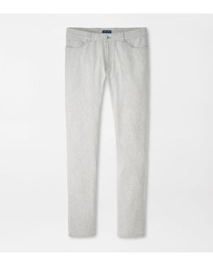 Peter Millar Hampton Twill Five Pocket Trouser - Grey
