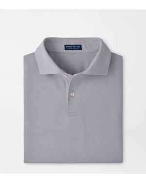 Peter Millar Albatross Cotton-Blend Piqué Polo - Grey