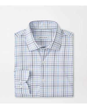 Peter Millar Warren Crown Lite Cotton-Stretch Shirt - Blue