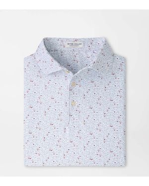 Peter Millar Glassware Performance Jersey Polo - Blue