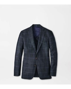 Peter Millar Hughes Windowpane Blazer - Blue
