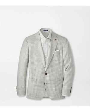 Peter Millar Montgomery Gingham Blazer - White