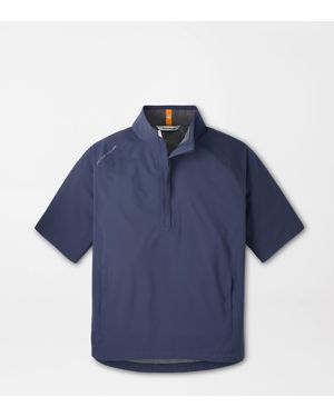 Peter Millar Shield Short-Sleeve Rain Shell - Blue