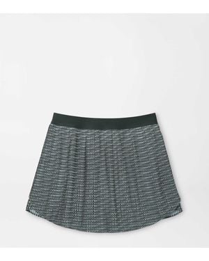 Peter Millar Mickey Fresh Cut Printed Micro Pleat Skort - Grey