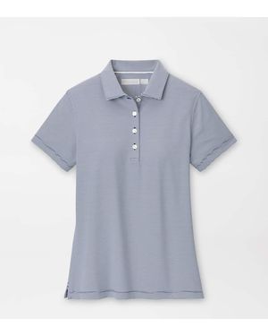 Peter Millar Jubilee Short-Sleeve Button Polo - Grey