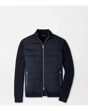Peter Millar Roundhill Full-Zip Jumper - Blue