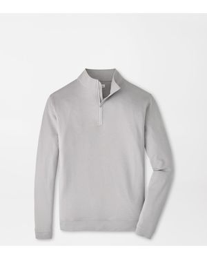 Peter Millar Perth Mélange Performance Quarter-Zip - Grey