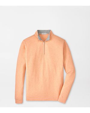Peter Millar Crown Comfort Quarter-Zip Pullover - Natural