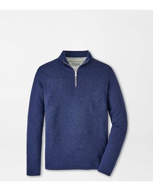 Peter Millar Crown Jumper Fleece Quarter-Zip - Blue