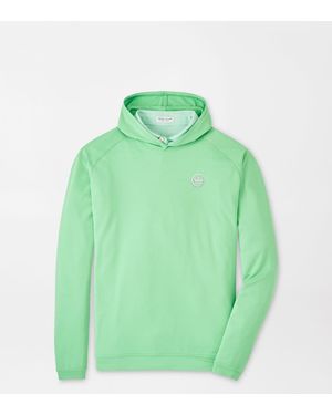 Peter Millar Crown Seal Pine Performance Hoodie - Green