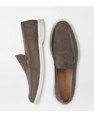 Peter Millar Excursionist Nubuck Venetian Loafer - Brown