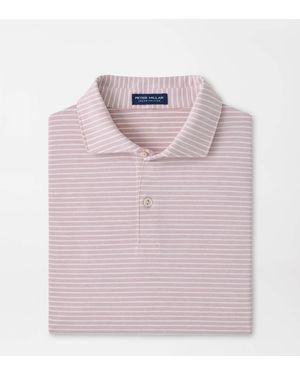 Peter Millar Albatross Stripe Cotton-Blend Piqué Polo - Pink