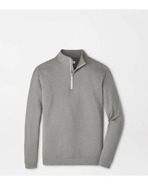 Peter Millar Perth Mélange Performance Quarter-Zip - Grey