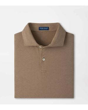 Peter Millar Albatross Cotton-Blend Piqué Polo - Brown