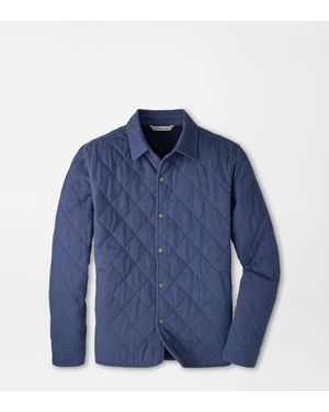 Peter Millar Chatham Cotton Cashmere Shirt Jacket - Blue