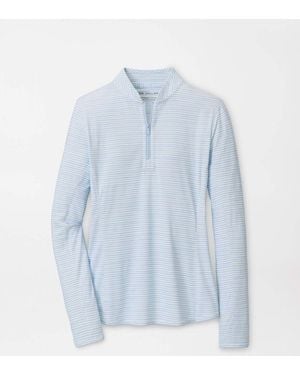 Peter Millar Shadebreak Bunker Stripes Lightweight Sun Shirt - Blue