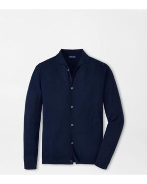 Peter Millar Southport Full-Button Jumper - Blue