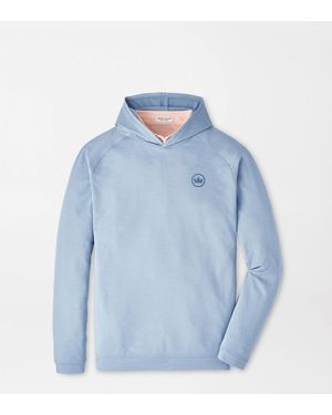 Peter Millar Crown Seal Pine Performance Hoodie - Blue