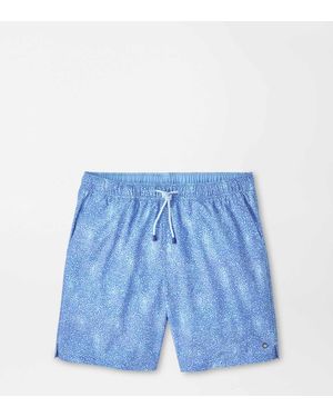 Peter Millar Sea Glass Seahorses Swim Trunk - Blue