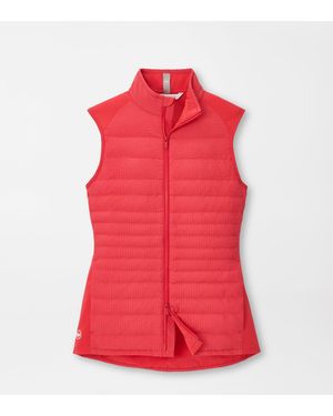 Peter Millar Fuse Seersucker Hybrid Gilet - Red
