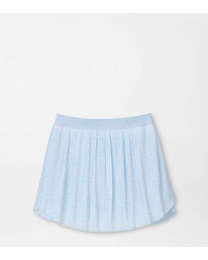 Peter Millar Mickey Bunker Stripes Micro Pleat Skort - Blue
