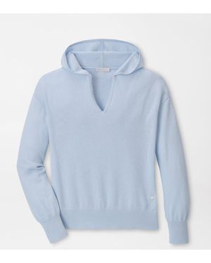 Peter Millar Summer Cashmere Hoodie - Blue
