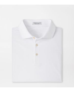 Peter Millar Clark Performance Jersey Polo - White