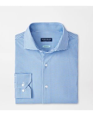 Peter Millar Excursionist Flex Gingham Shirt - Blue