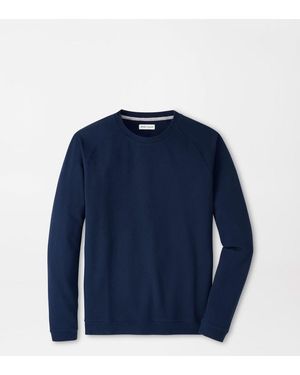 Peter Millar Cradle Piqué Performance Crewneck - Blue