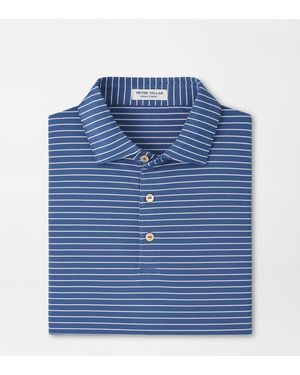 Peter Millar Winston Performance Mesh Polo - Blue