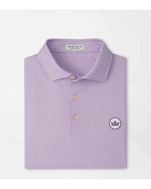 Peter Millar Crown Seal Ashgrove Performance Jersey Polo - Purple
