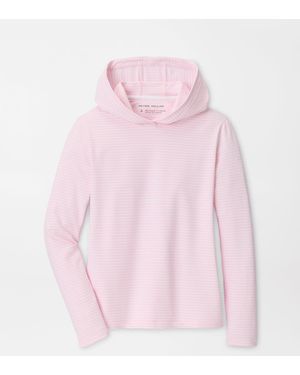 Peter Millar Pine Harbour Stripe Performance Hoodie - Pink
