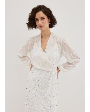 Phase Eight Alexia Embellished Cover Up - White