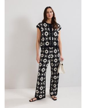 Phase Eight Maggie Crochet Trousers - White